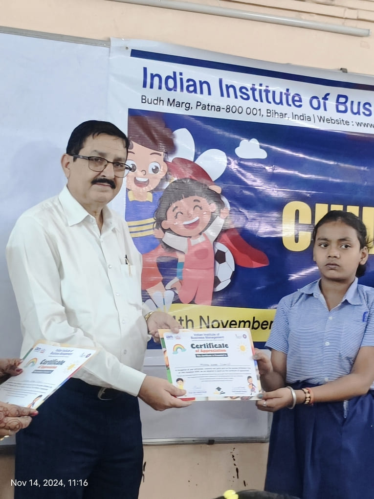 Children's Day Celebration 2024 by IIBM & CED Patna: A Creative Success